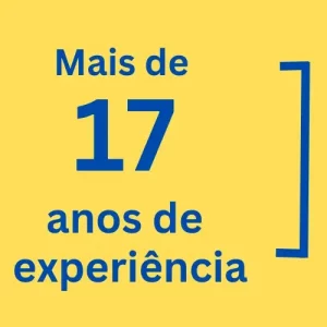 Imagem de fundo que indica anos de experiência