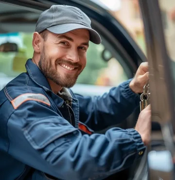 O sorridente serralheiro da Chaveiro Lagos